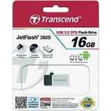 TRANSCEND Cle USB 2.0 JetFlash 380 - 16Go Gris