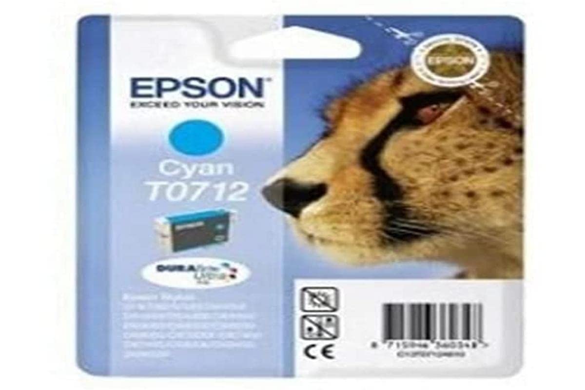EPSON 1LB T0712 ink cartridge cyan standard capacity 5.5ml 1-pack RF-AM blister w/s