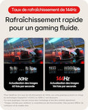 LG 32GR93U-B.AEU Ecran LED gaming - 32p QHD 3840x2160 4K 144Hz IPS 500cd/m2 1000:1 DisplayHDR 400 1ms 2xHDMI DP