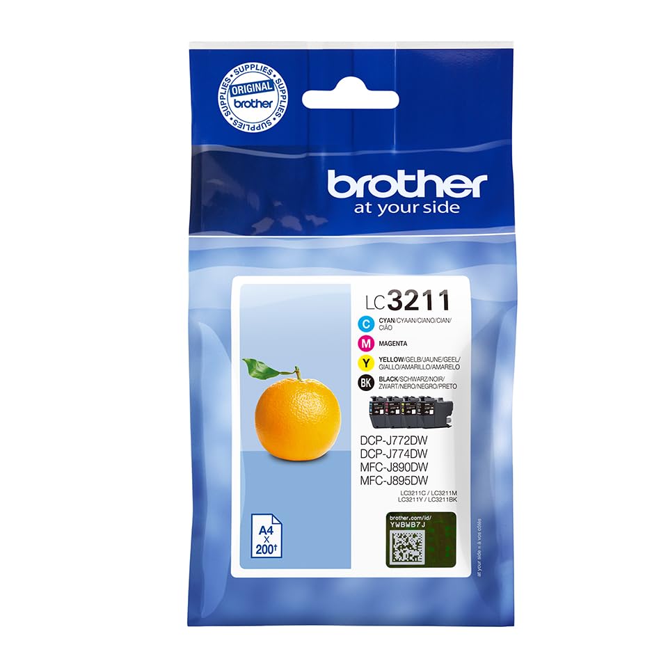 BROTHER LC3211VAL Pack of 4 cartridges black cyan magenta yellow
