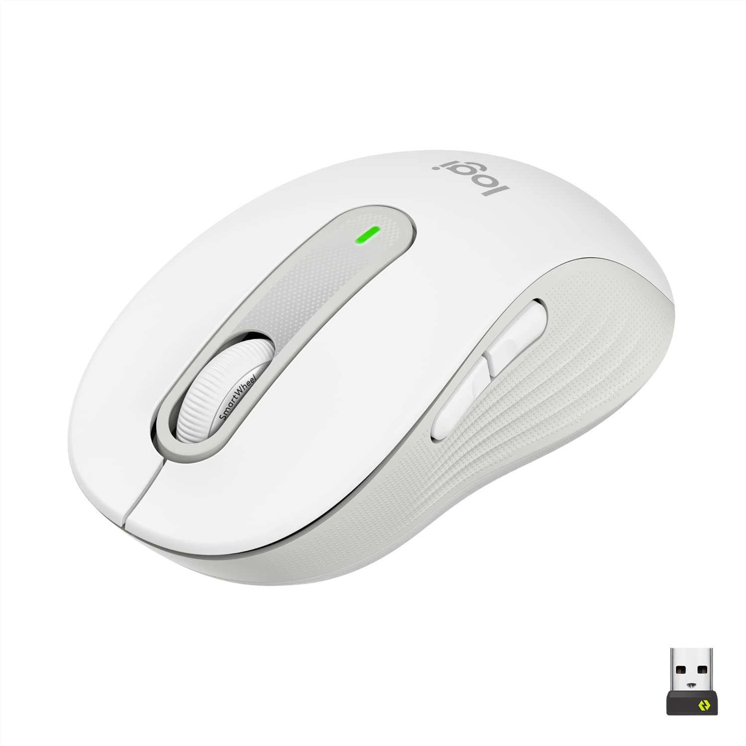 LOGITECH Signature M650 L for Business Mouse right-handed 5 buttons wireless Bluetooth 2.4 GHz Bolt USB receiver