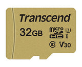 TRANSCEND 32Go UHS-I U1 microSD avec adaptateur SD pour drone / caméra