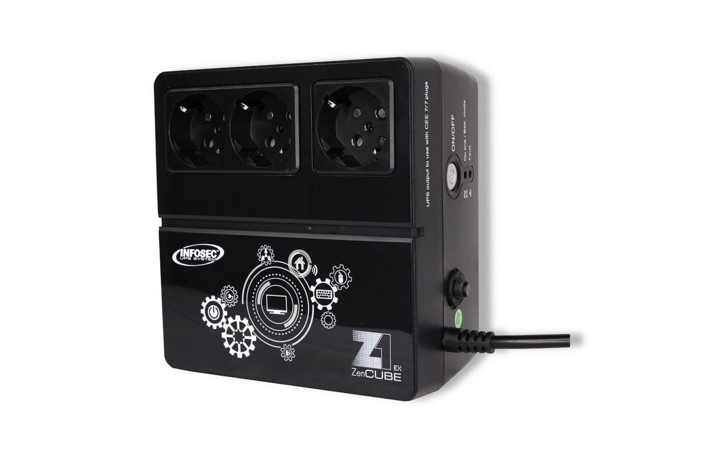 INFOSEC Onduleur Z1 ZenCube EX 600 VA