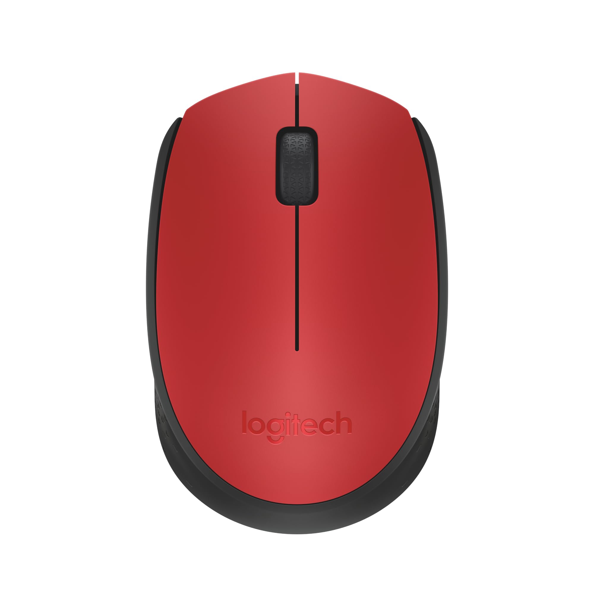 LOGITECH M171 Mouse wireless 2.4 GHz USB wireless receiver black red