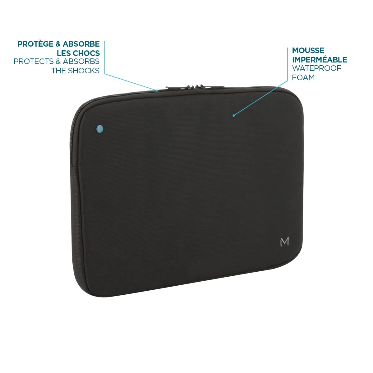 MOBILIS Housse Ordinateur Éco-Conçue TheOne 12.5-14" - 45% recyclé - Noir