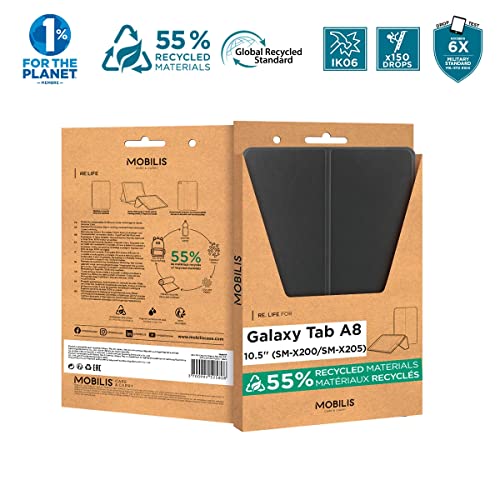 MOBILIS Coque de protection RE.LIFE pour Galaxy Tab A8 10.5   (SM-X200/SM-X205)