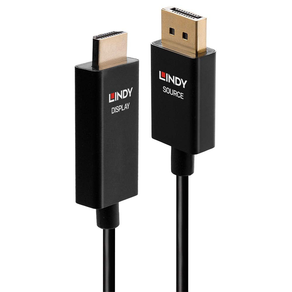 LINDY 1m Active DisplayPort to HDMI Adapter Cable with HDR