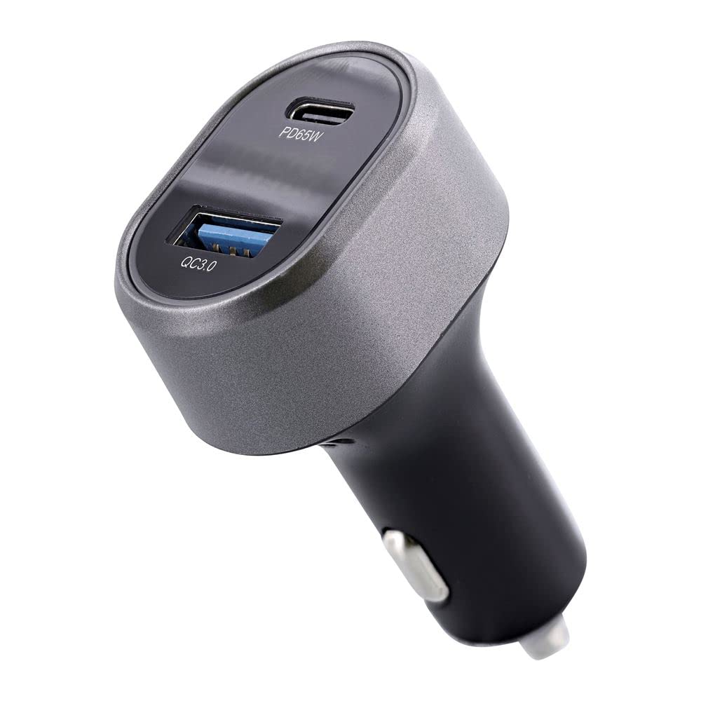 TNB 1x USB and 1x USB-C QC and PD 83W cigarette lighter charger