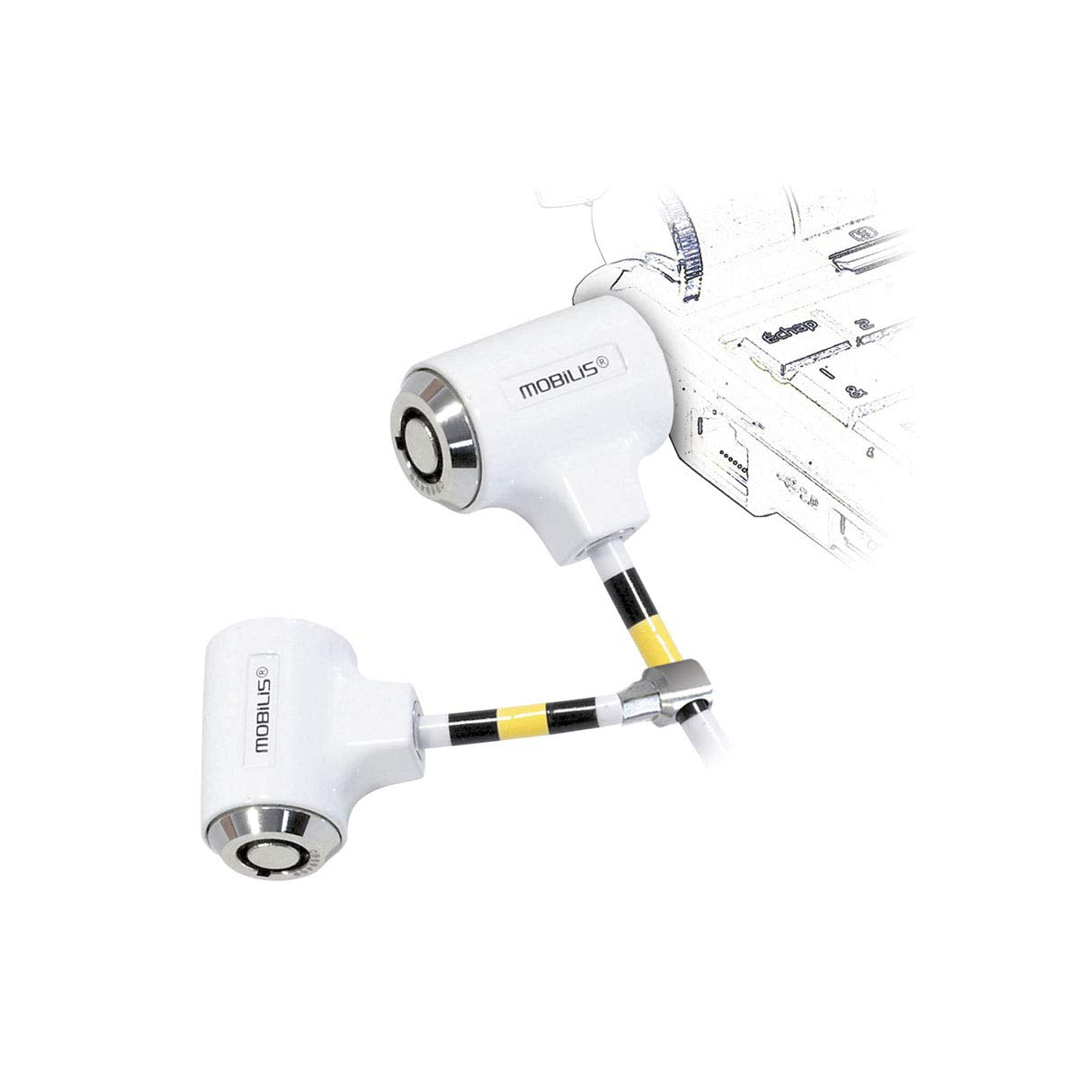 Twin lock white