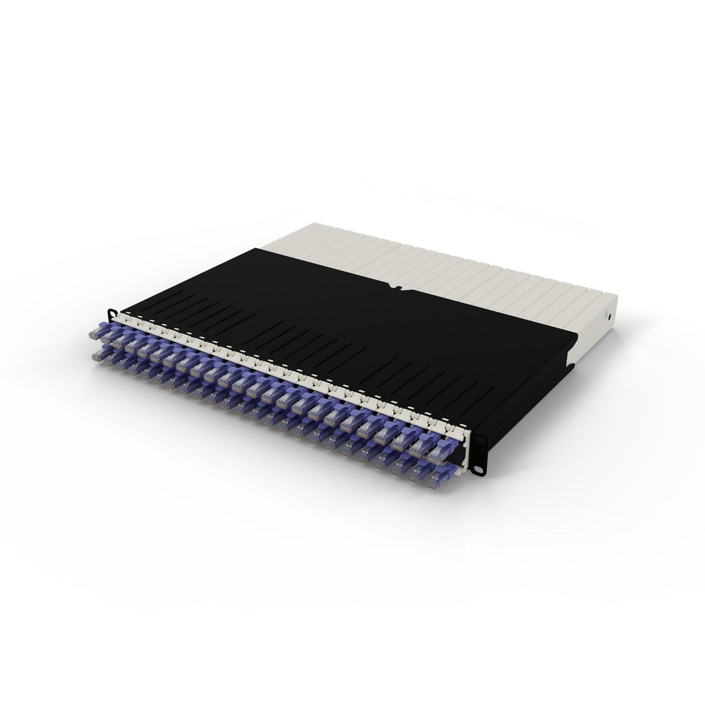 PATCHBOX ONE 24x CAT6A UTP VIOLET 0,8 m 8U