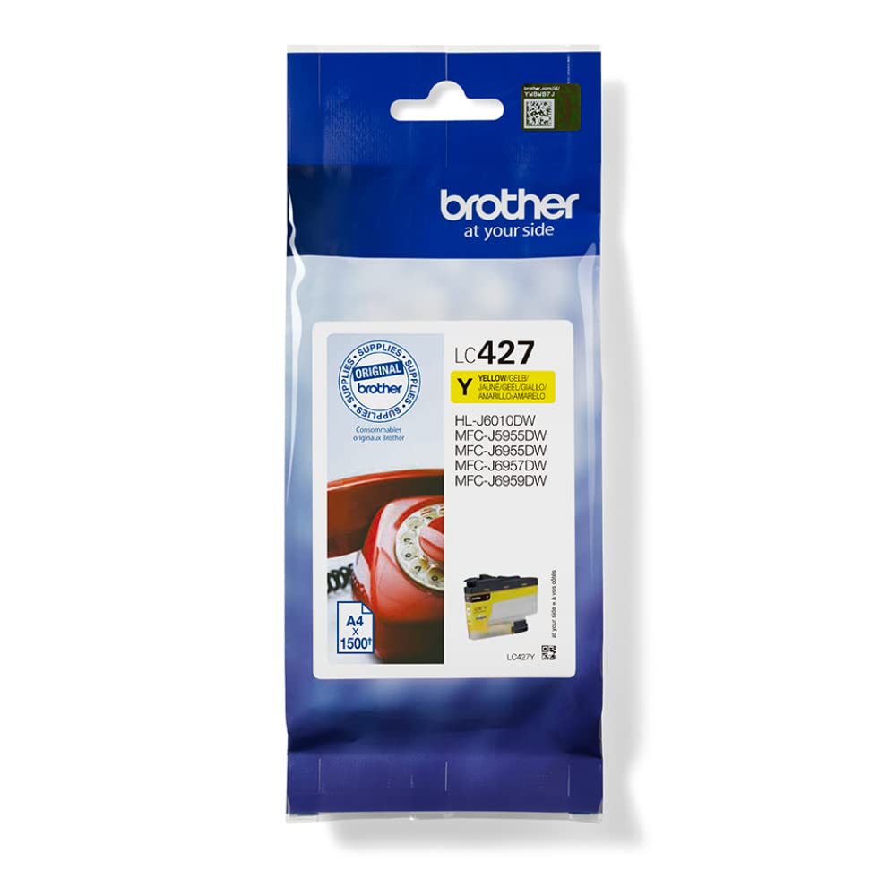 BROTHER Yellow Ink Cartridge - 1500 Pages