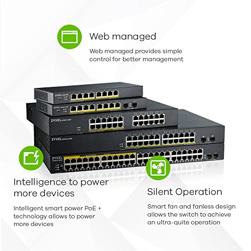 ZYXEL GS1900-10HP V2 Switch 8GB-port Mgm