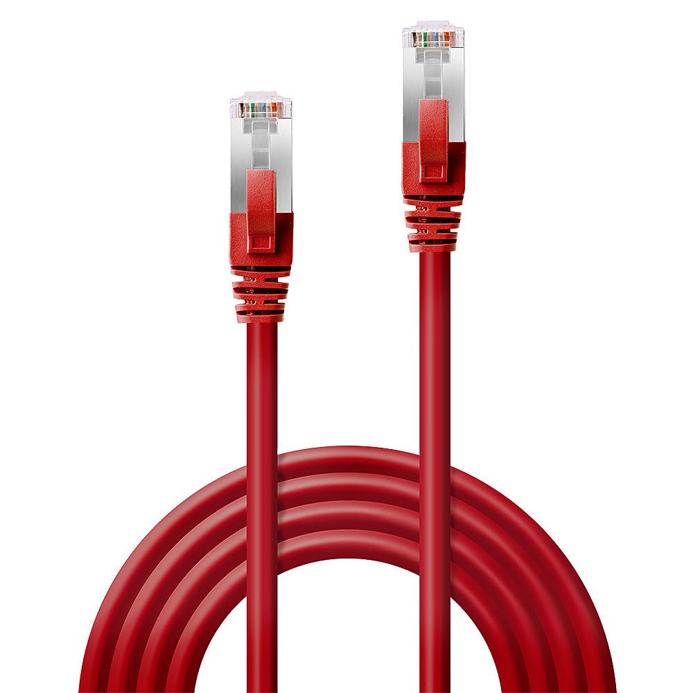 LINDY S/FTP Cat.6 Cable Red 2m LSOH incl. Testprotocol