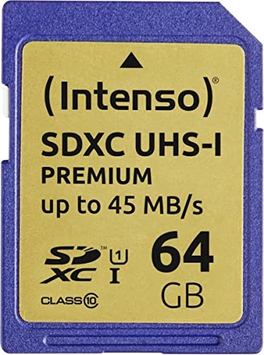 INTENSO Carte SDXC UHS-I Premium Class 10 - 64 Go