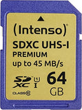 INTENSO Carte SDXC UHS-I Premium Class 10 - 64 Go