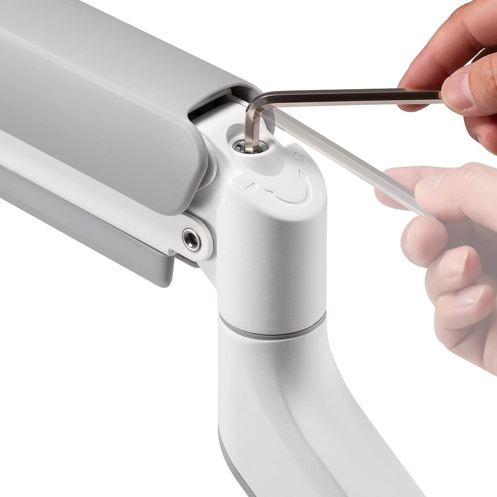 NEOMOUNTS DS70-450WH1 Support dÃ©cran Ã  fixer 17-42p - ressort Ã  gaz - Topfix - arrÃªt 180