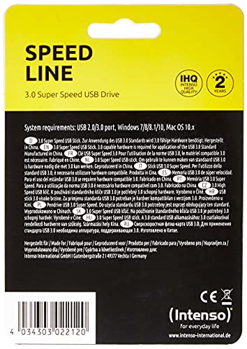 INTENSO Clé USB 3.2 Speed Line - 16 Go