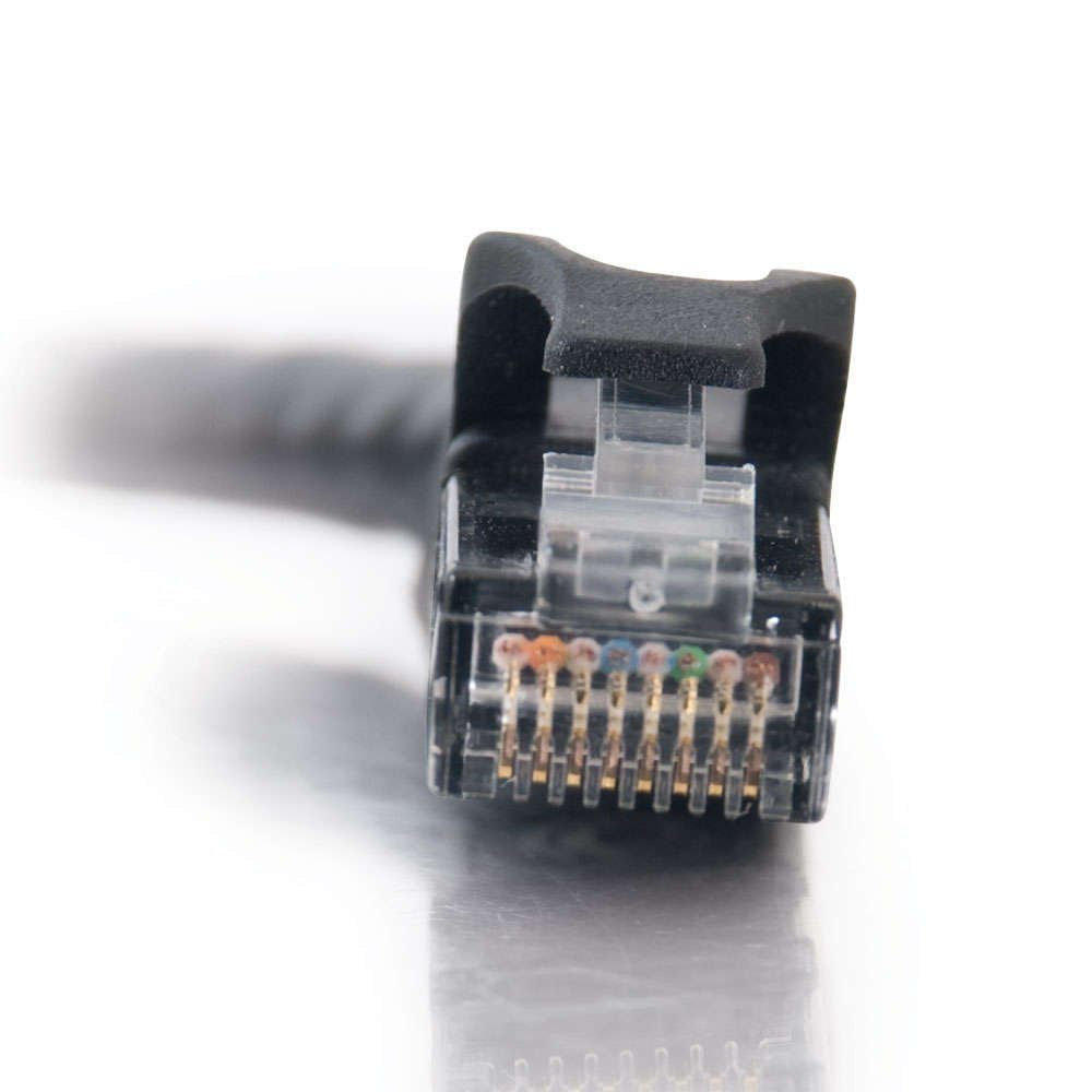 Cbl/0.5M Black CAT6PVC SLess UTP C