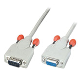 LINDY RS232 Extension Cable 9 pol. Sub-D Plug to 9 pol. Sub-D coupling 0.5m