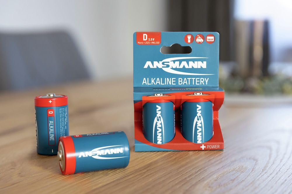 ANSMANN Piles alcalines 1514-0000 LR20 / D blister de 2