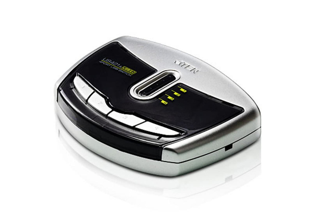 ATEN US421A-AT commutateur écran, clavier et souris Noir, Gris