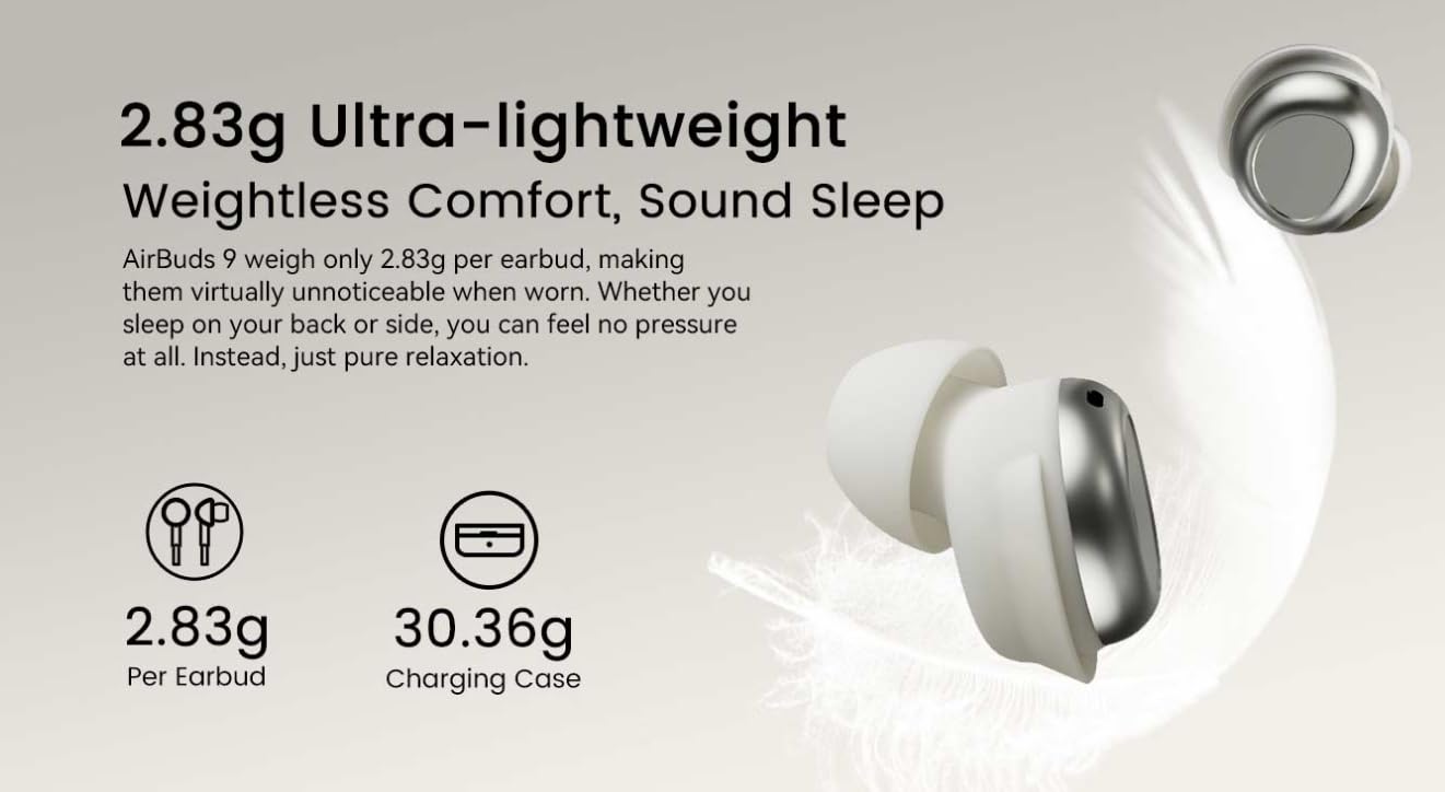 Blackview Airbuds 9 (Écran d'Affichage - Bluetooth 5.4) Noir