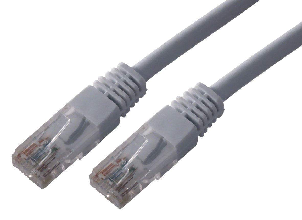 MCL network cable CAT 5e RJ45U / UTP - 0.5m Grey
