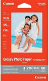 CANON GP-501 brillant photo  papier inkjet 210g/m2 4x6 inch 100 feuilles pack de 1