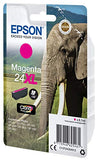 EPSON 1LB 24XL ink cartridge magenta high capacity 8.7ml 740 pages 1-pack RF-AM blister w/s
