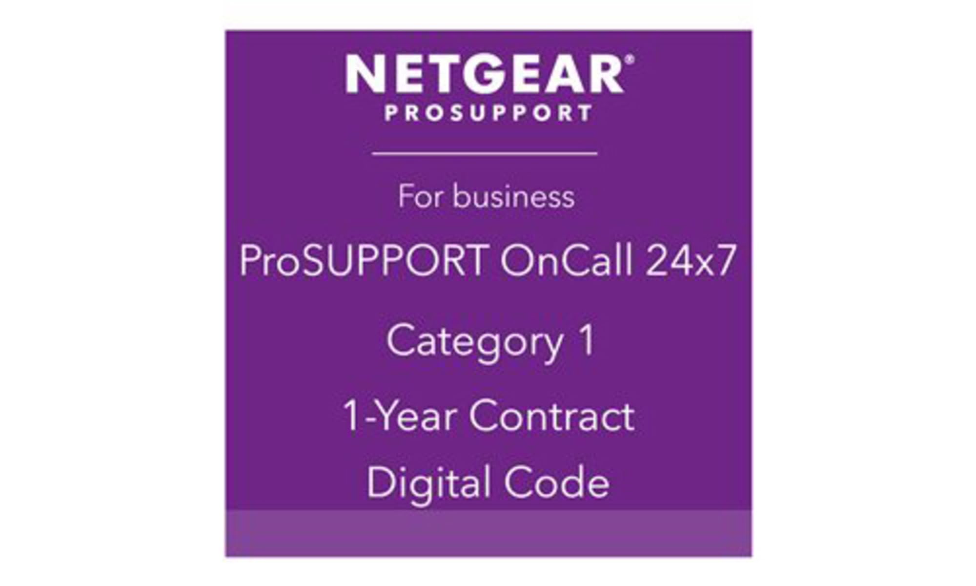 NETGEAR Pack ProSUPPORT 1 an OnCall 24/7 Catégorie 1