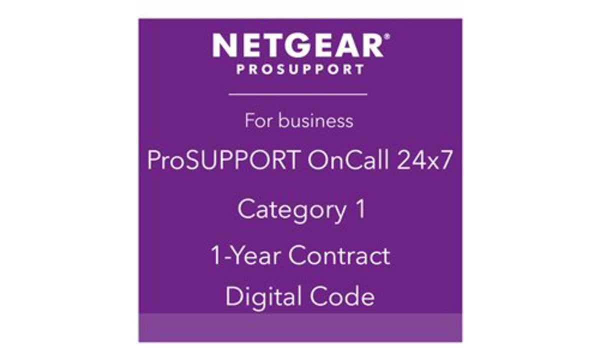 NETGEAR Pack ProSUPPORT 1 an OnCall 24/7 Catégorie 1