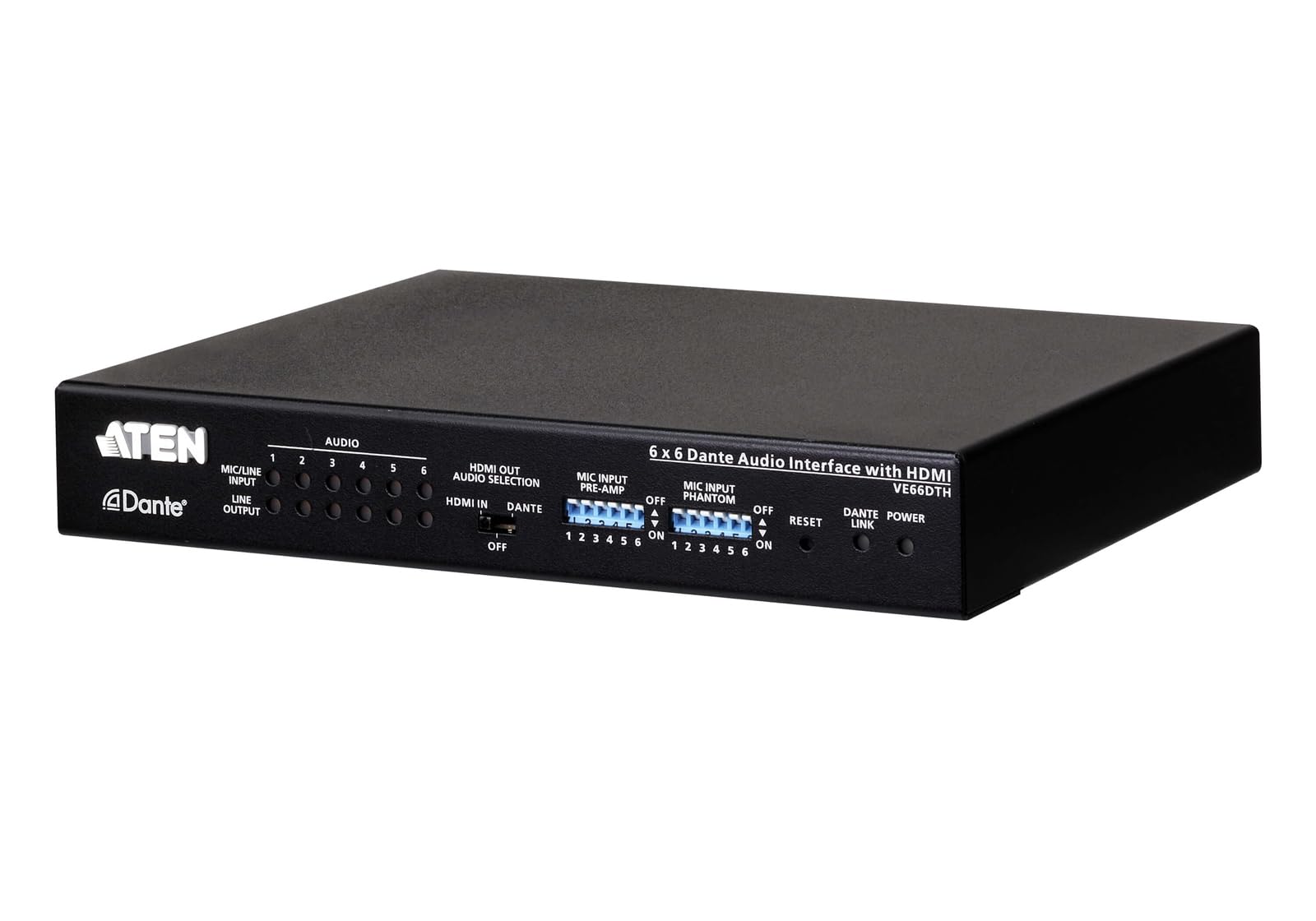 ATEN PREMIUM VE66DTH Interface audio Dante 6 x 6 avec HDMI