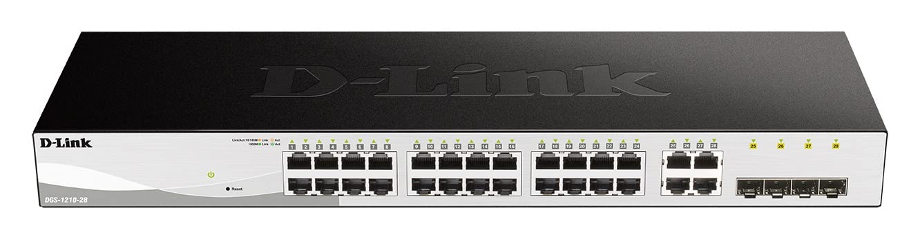 D-LINK 28-Port Layer2 Smart Managed Gigabit Switch dlink green 3.0 24x 10/100/1000Mbit/s TP RJ-45 Port4x TP Combo Port/SFP Slot