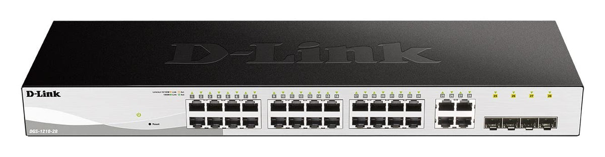 D-LINK 28-Port Layer2 Smart Managed Gigabit Switch dlink green 3.0 24x 10/100/1000Mbit/s TP RJ-45 Port4x TP Combo Port/SFP Slot