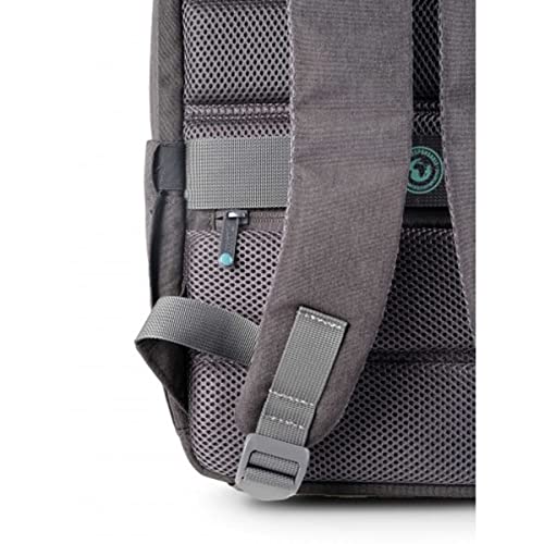 URBAN FACTORY Eco-designed laptop backpack made from recycled PET. Its structure is reinforced with high density foam