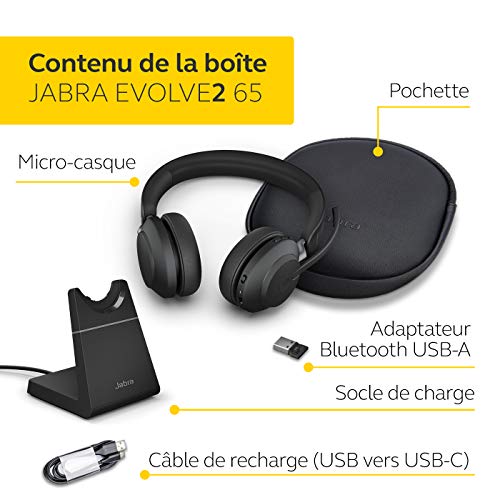 Jabra Evolve2 65 HS+Stand MS Stereo Blck