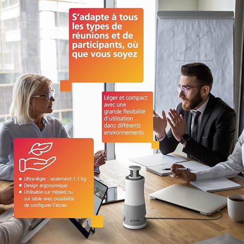 RICOH Hub de réunion 360 V2 appareil 3-en-1 avec camér micro et haut- parleur