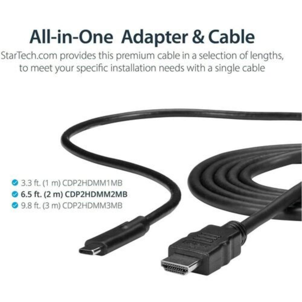 2m USB-C to HDMI Adapter Cable - 4K 30Hz