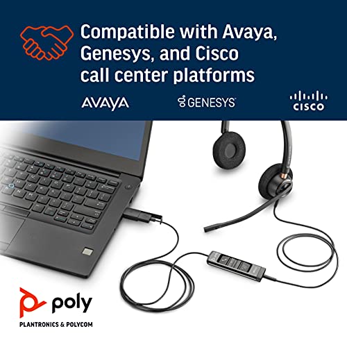 Poly EP 525 USB-A Stereo Headset