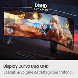 SAMSUNG Odyssey G91F LS49FG912 49p DWQHD VA Screen Gaming 144Hz 1m 350cd/m2