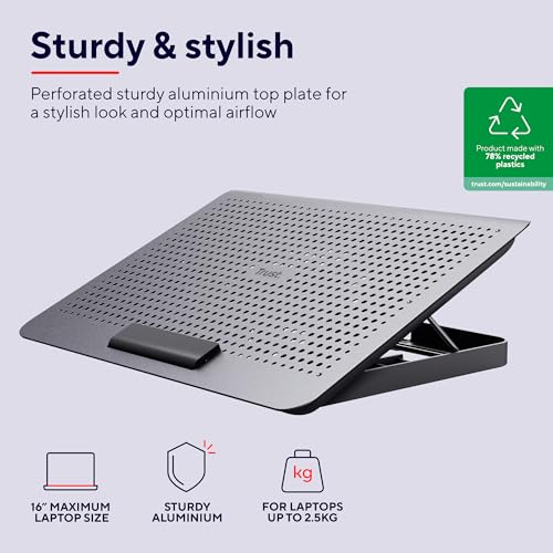 TRUST Support ventilé EXTO Cooling Stand Eco pour ordinateur portable