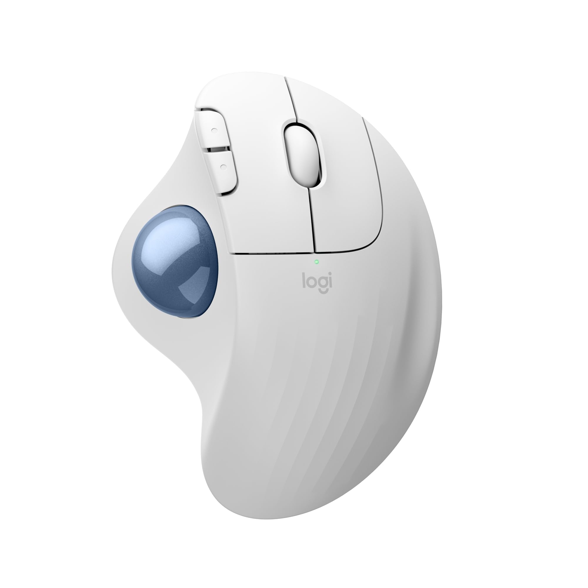 LOGITECH ERGO M575S Wireless Trackball - Off White + Blue Ball