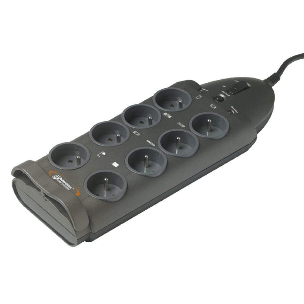 INFOSEC Multiprise S8 parafoudre 8 prises avec interrupteur