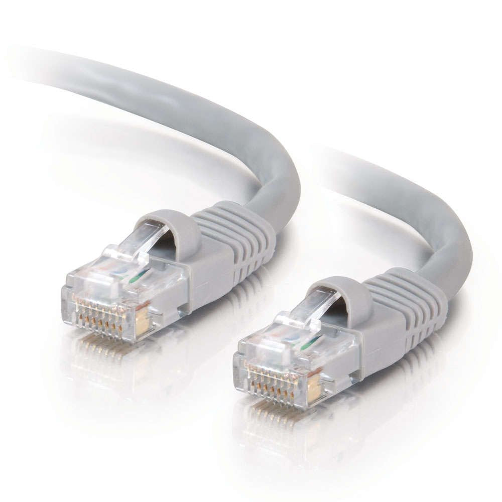 Cbl/0.5M Mlded/Btd Grey CAT5E PVC UTP P