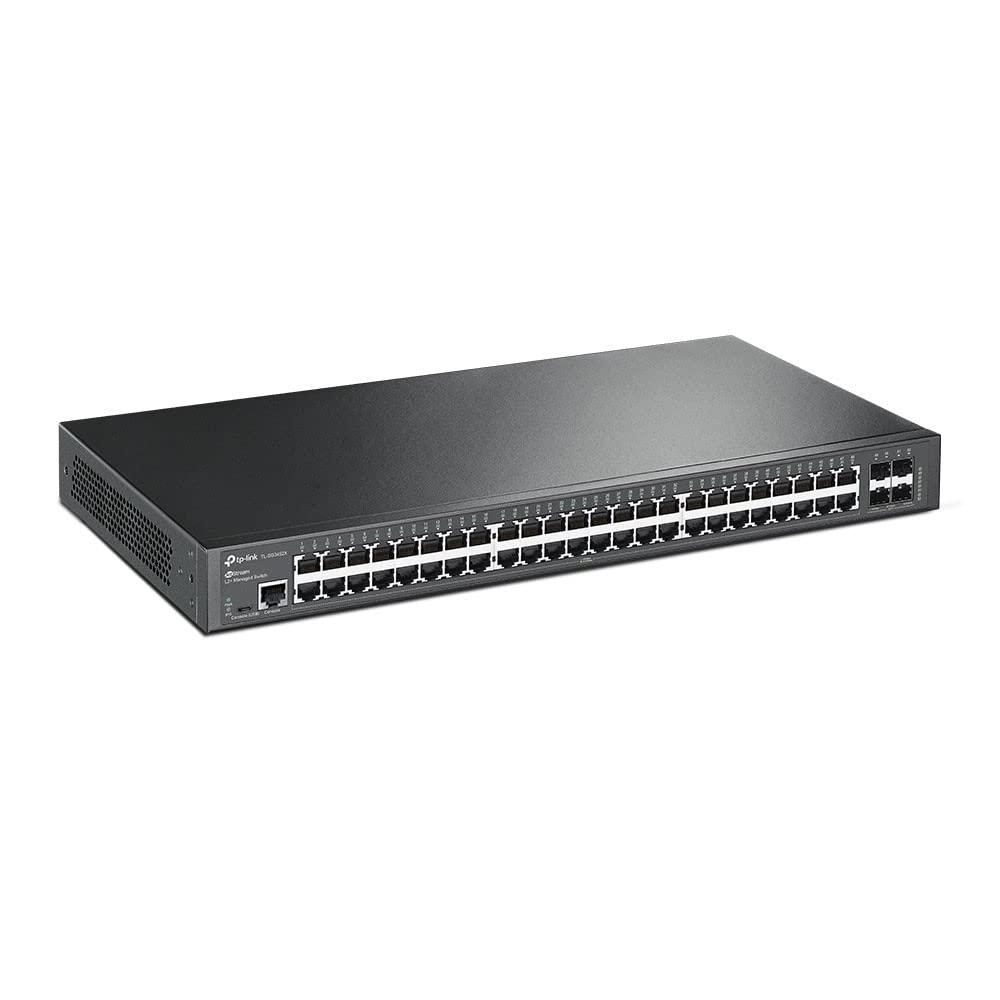TP-Link SG3452X (TL-SG3452X) JetStream™ 48-Port Gigabit L2+ Managed Switch with 4 10GE SFP+ Slots