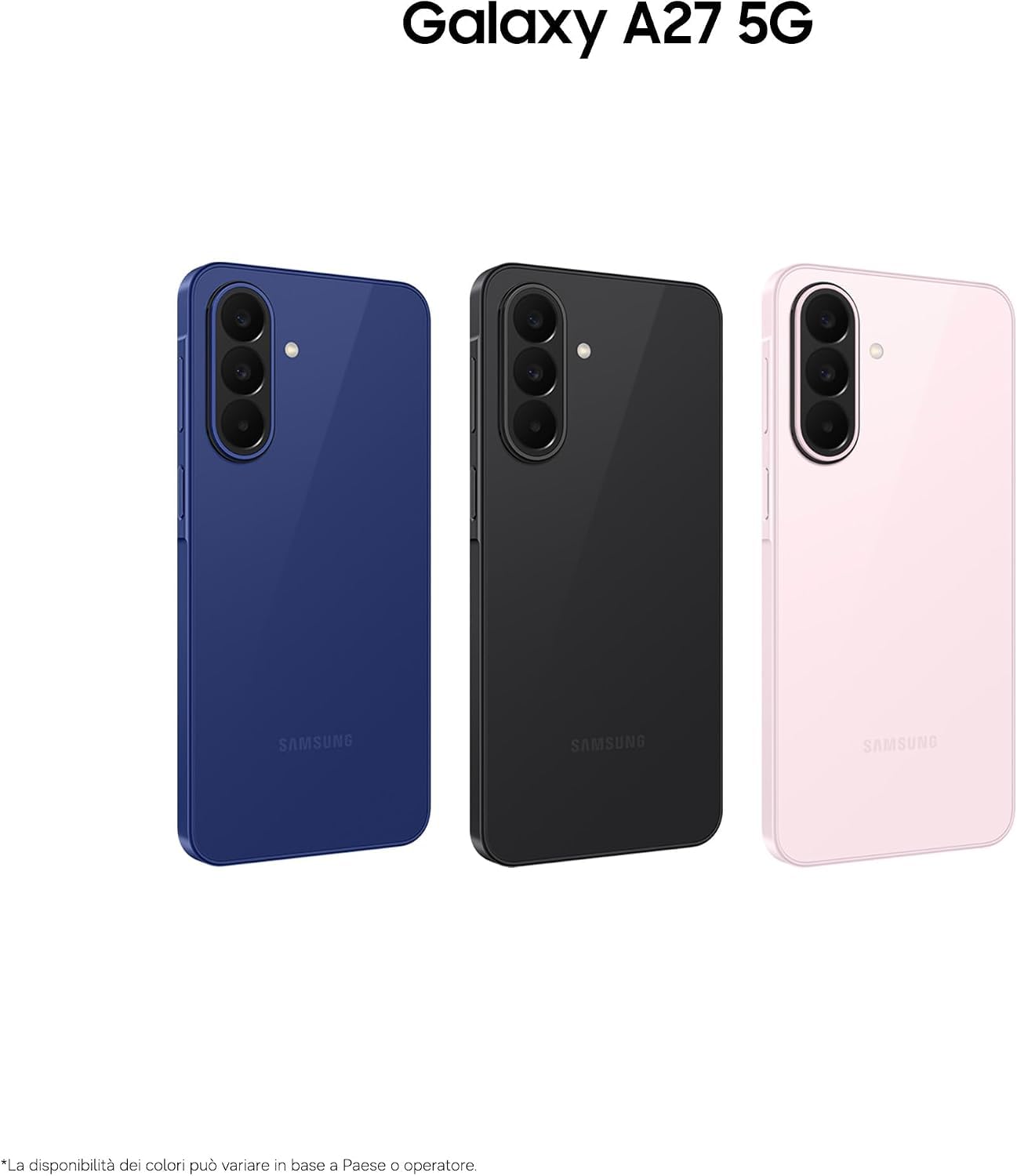"Samsung GALAXY A27 5G 17 cm (6.7"") Double SIM hybride Android 16.0 USB Type-C 6 Go 128 Go 5000 mAh Noir"