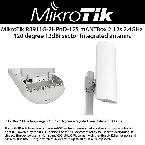 Mikrotik RB911G-2HPnD-12S antenne Antenne de secteur 120 dBi