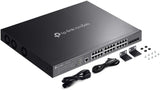 TP-LINK JetStream 24Port 2.5GBASE-T and 4-Port 10GE SFP+ L2+ Managed Switch with 16-Port PoE+ and 8-Port
