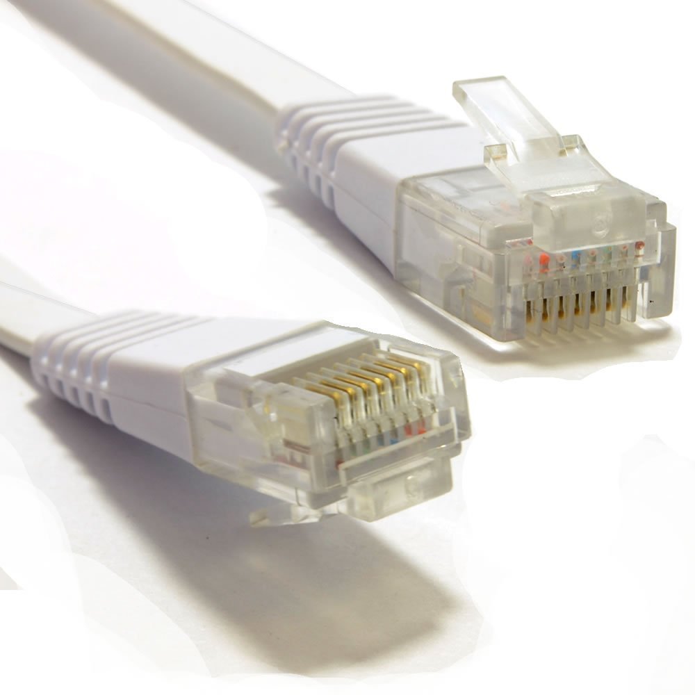 Cordon RJ45 catégorie 6 U/UTP blanc CCA - 0,3 m