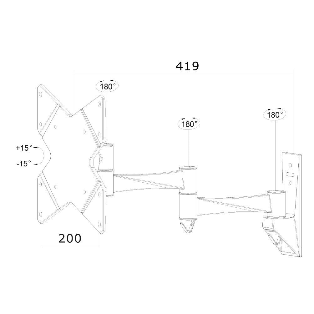 NEOMOUNTS FPMA-W835 Support décran mural 10-40p - orientable
